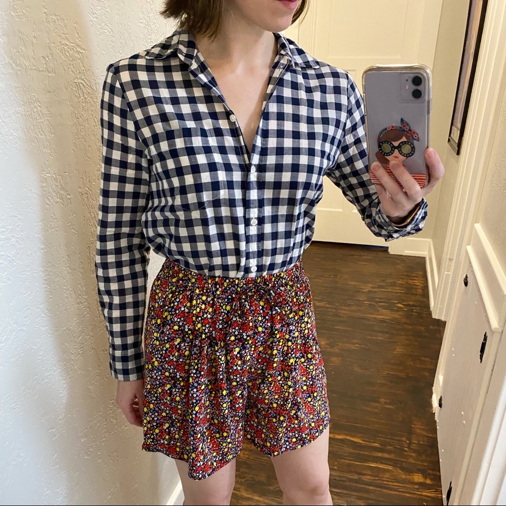 J. Crew, Gingham Button-Down Shirt in Boy Fit! - Picture 5 of 6